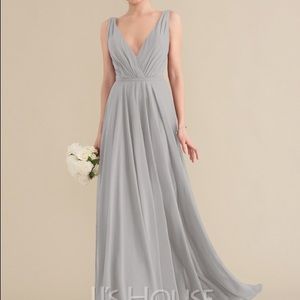 Bridesmaids Dress in Silver size 10 (size 6 normally)